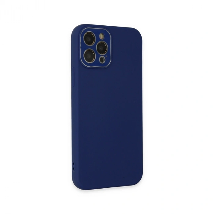 Apple İphone 12 Pro Kılıf Lansman Glass Kapak - Sky Blue