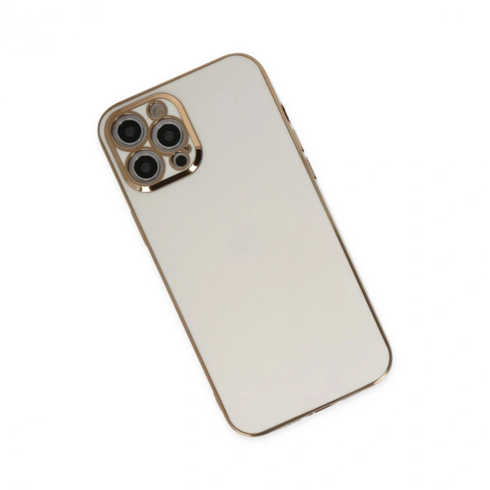 Apple İphone 12 Pro Kılıf Volet Silikon - Beyaz