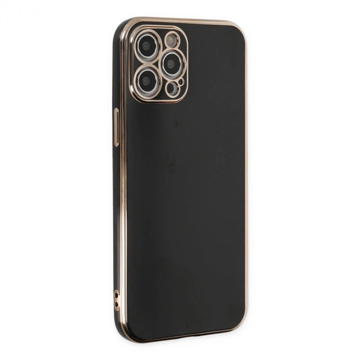 Apple İphone 12 Pro Kılıf Volet Silikon - Siyah