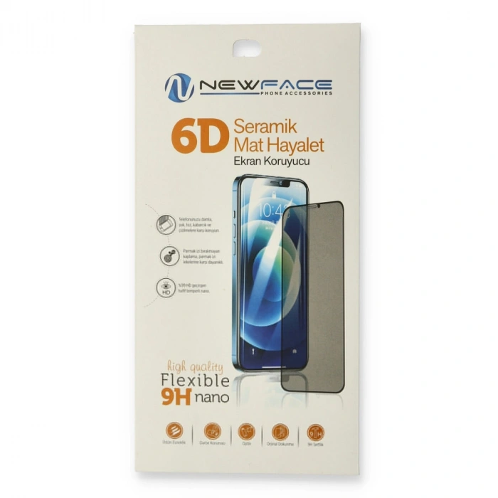 Apple İphone 12 Pro Max 6d Mat Seramik Hayalet Nano Ekran Koruyucu