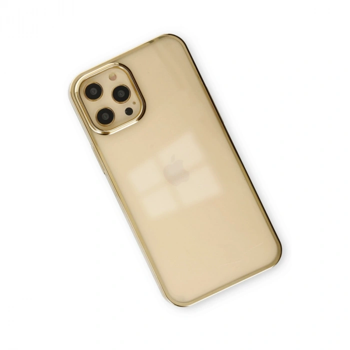 Apple İphone 12 Pro Max Kılıf Element Silikon - Gold