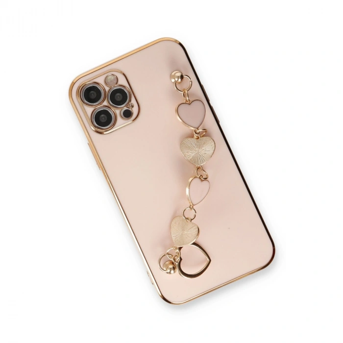 Apple İphone 12 Pro Max Kılıf Esila Silikon - Pudra