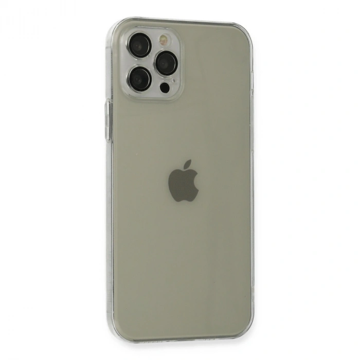 Apple İphone 12 Pro Max Kılıf Fly Lens Silikon - Şeffaf
