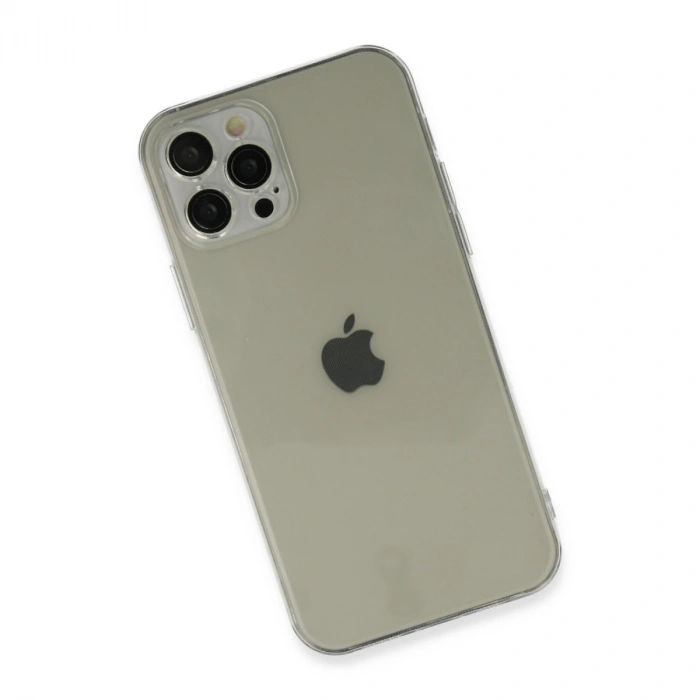 Apple İphone 12 Pro Max Kılıf Fly Lens Silikon - Şeffaf