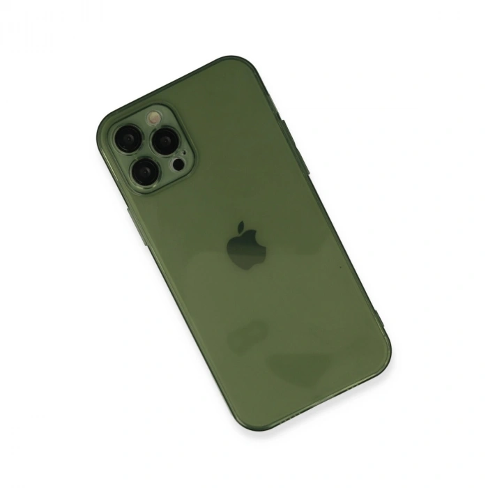Apple İphone 12 Pro Max Kılıf Fly Lens Silikon - Yeşil