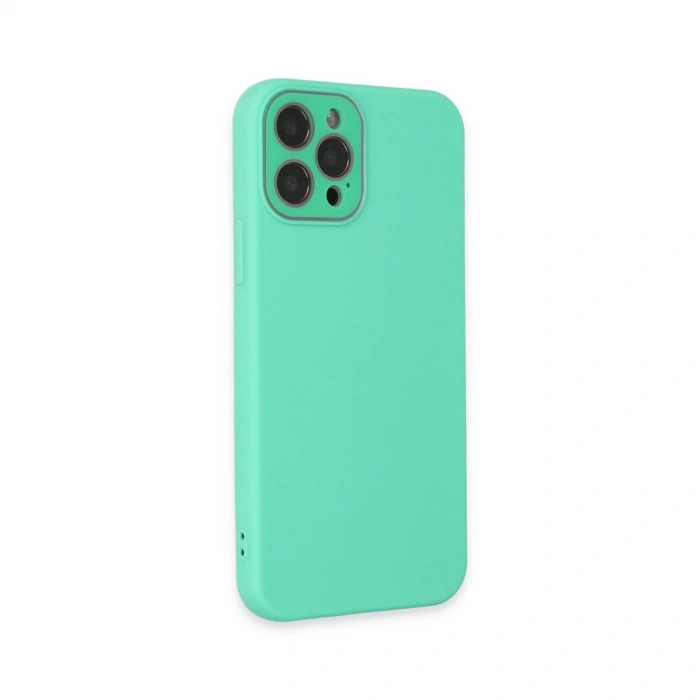 Apple İphone 12 Pro Max Kılıf Lansman Glass Kapak - Turkuaz