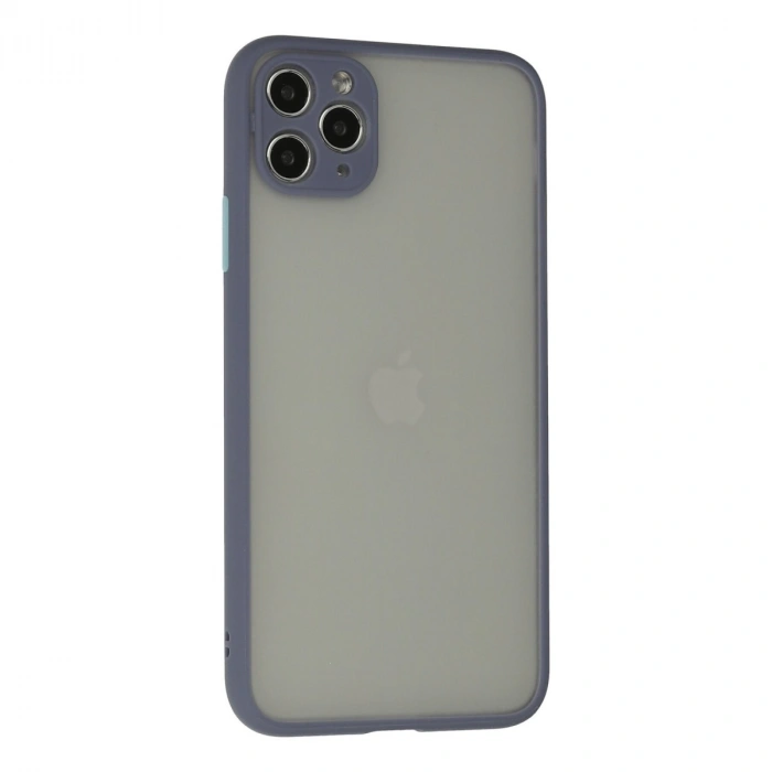 Apple İphone 12 Pro Max Kılıf Montreal Silikon Kapak - Gri
