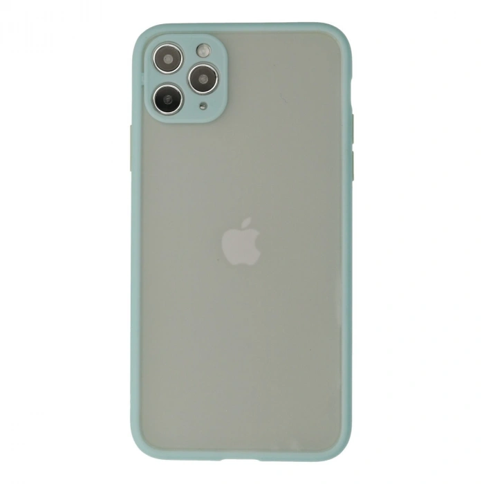 Apple İphone 12 Pro Max Kılıf Montreal Silikon Kapak - Turkuaz