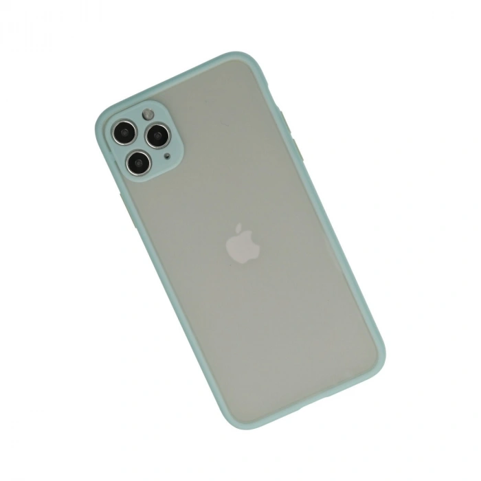 Apple İphone 12 Pro Max Kılıf Montreal Silikon Kapak - Turkuaz