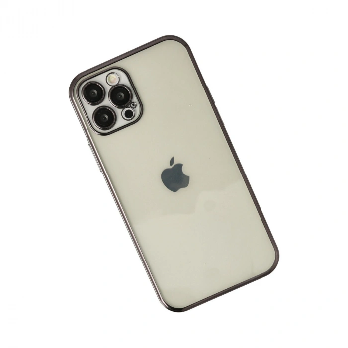Apple İphone 12 Pro Max Kılıf Razer Lensli Silikon - Siyah