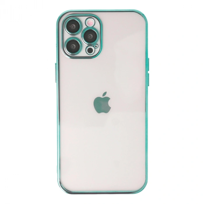 Apple İphone 12 Pro Max Kılıf Razer Lensli Silikon - Yeşil