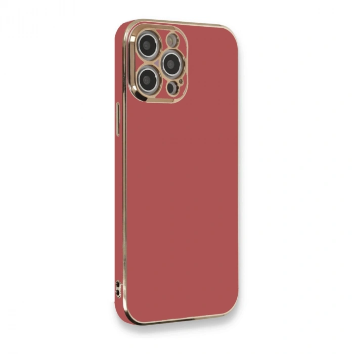 Apple İphone 12 Pro Max Kılıf Volet Silikon - Kırmızı