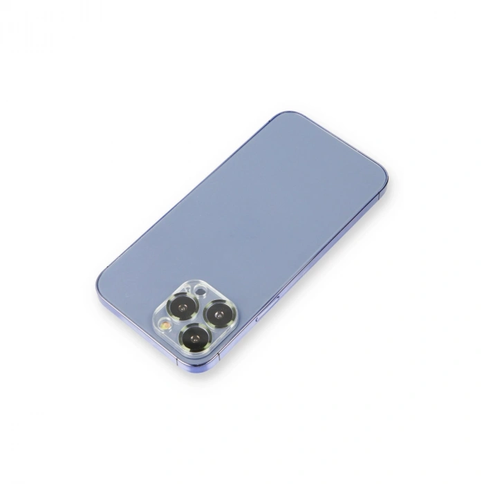 Apple İphone 12 Pro Metal Kamera Lens Koruma Cam - Koyu Yeşil
