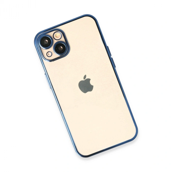 Apple İphone 13 Kılıf Razer Lensli Silikon - Açık Mavi