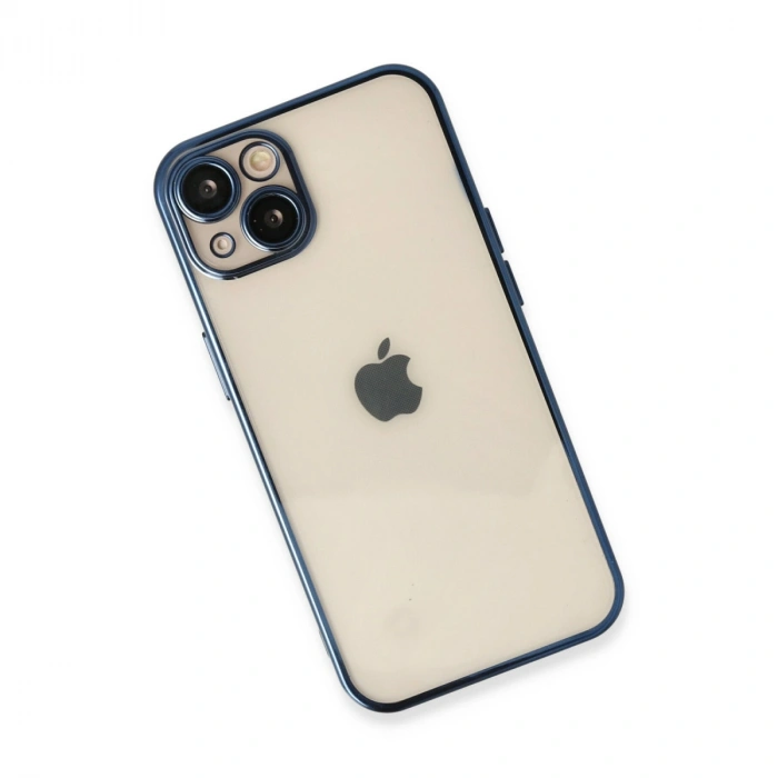 Apple İphone 13 Kılıf Razer Lensli Silikon - Lacivert