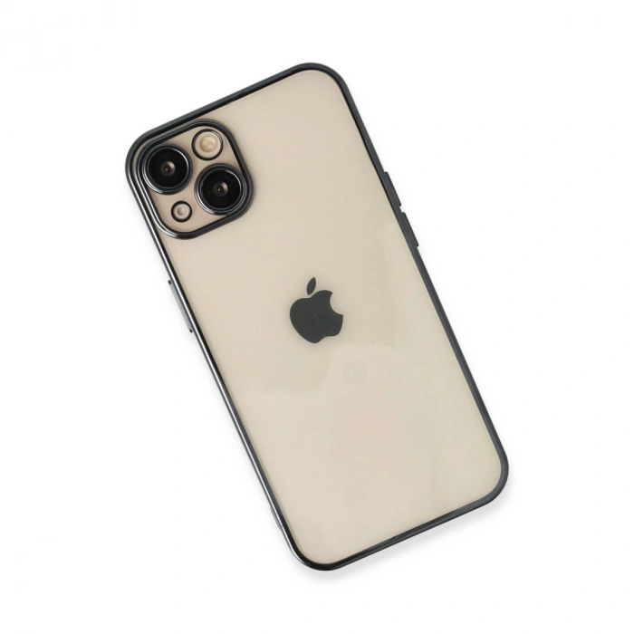 Apple İphone 13 Kılıf Razer Lensli Silikon - Siyah