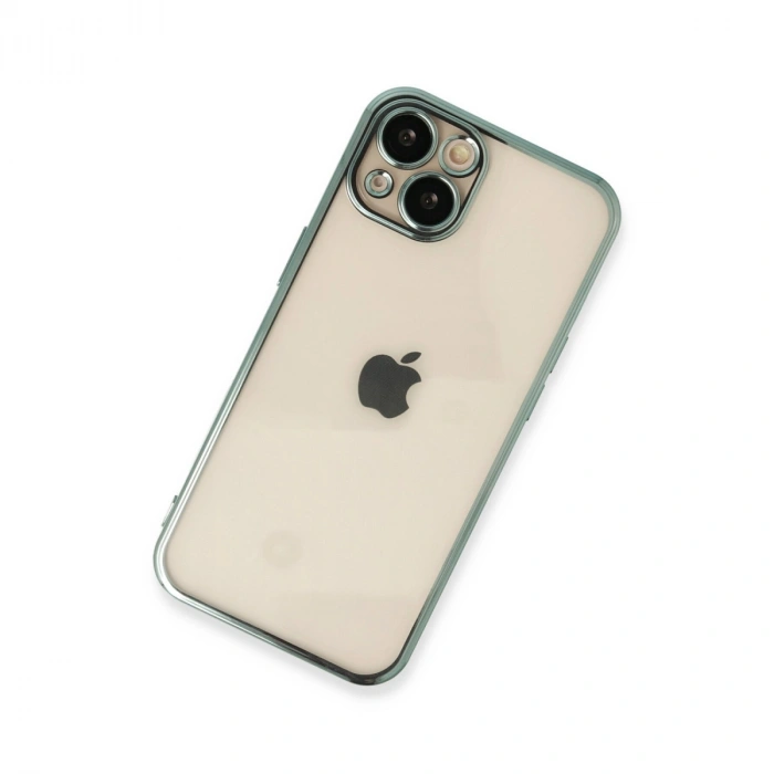 Apple İphone 13 Kılıf Razer Lensli Silikon - Yeşil