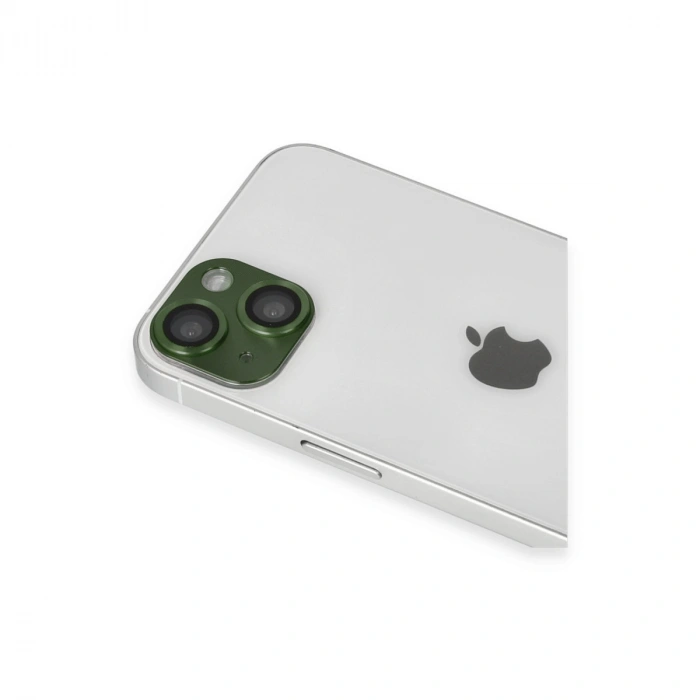 Apple İphone 13 Pers Alüminyum Kamera Lens - Yeşil