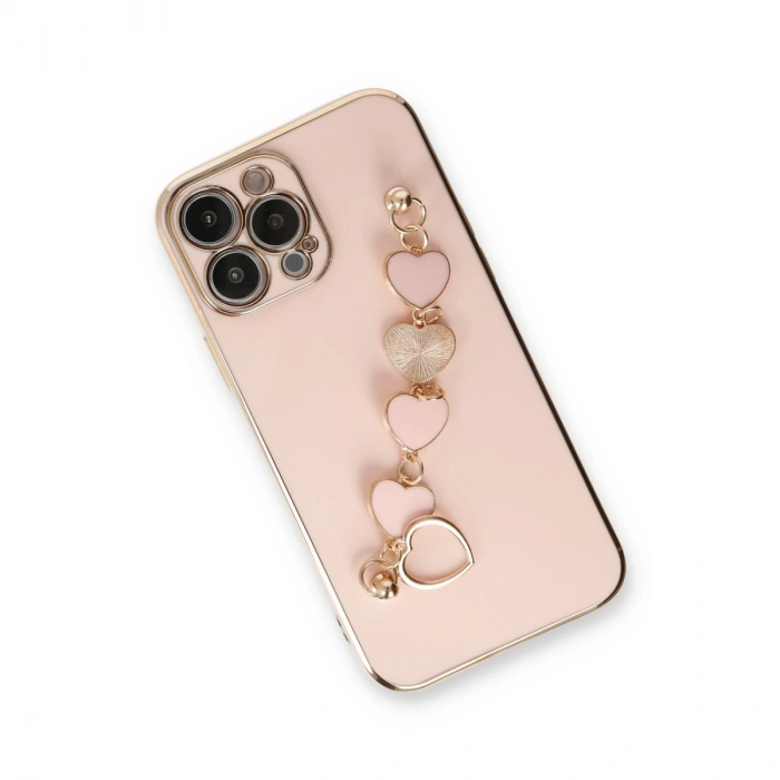 Apple İphone 13 Pro Kılıf Esila Silikon - Pudra