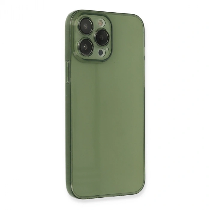 Apple İphone 13 Pro Kılıf Fly Lens Silikon - Yeşil