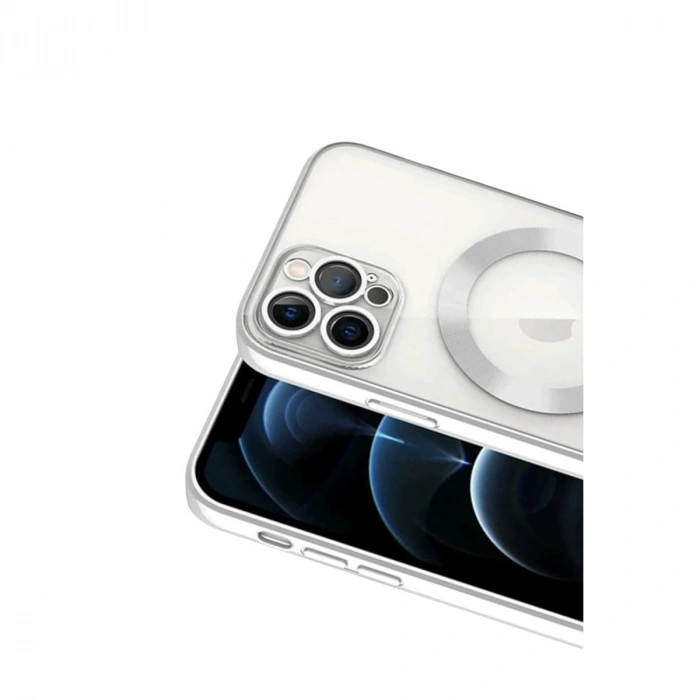 Apple İphone 13 Pro Kılıf Kross Magneticsafe Kapak - Gümüş