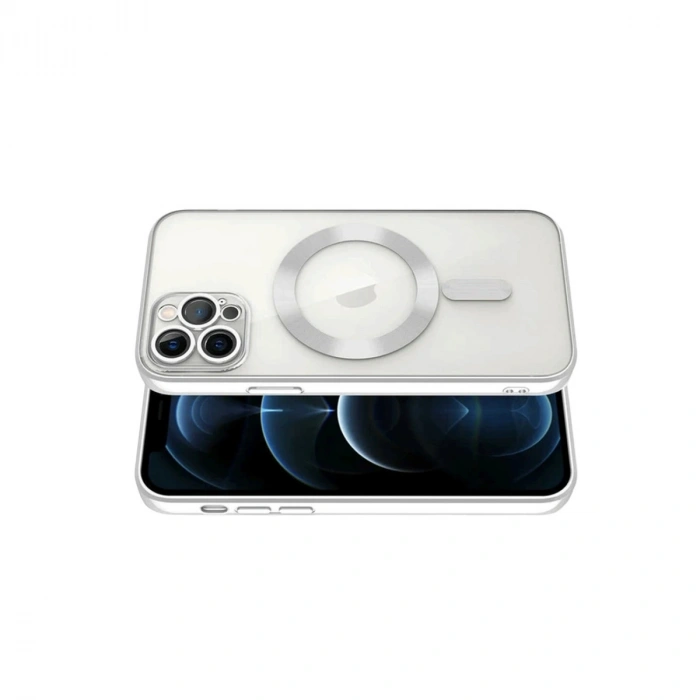 Apple İphone 13 Pro Kılıf Kross Magneticsafe Kapak - Gümüş