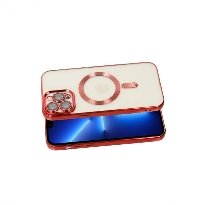 Apple İphone 13 Pro Kılıf Kross Magneticsafe Kapak - Kırmızı