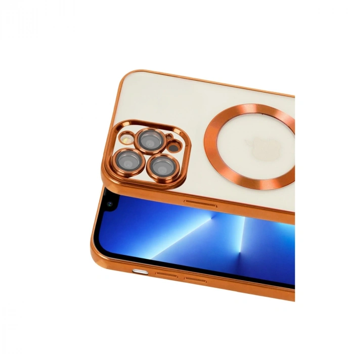 Apple İphone 13 Pro Kılıf Kross Magneticsafe Kapak - Turuncu