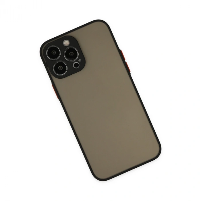 Apple İphone 13 Pro Kılıf Montreal Silikon Kapak - Siyah