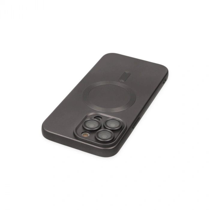 Apple İphone 13 Pro Kılıf Moshi Lens Magneticsafe Silikon - Füme