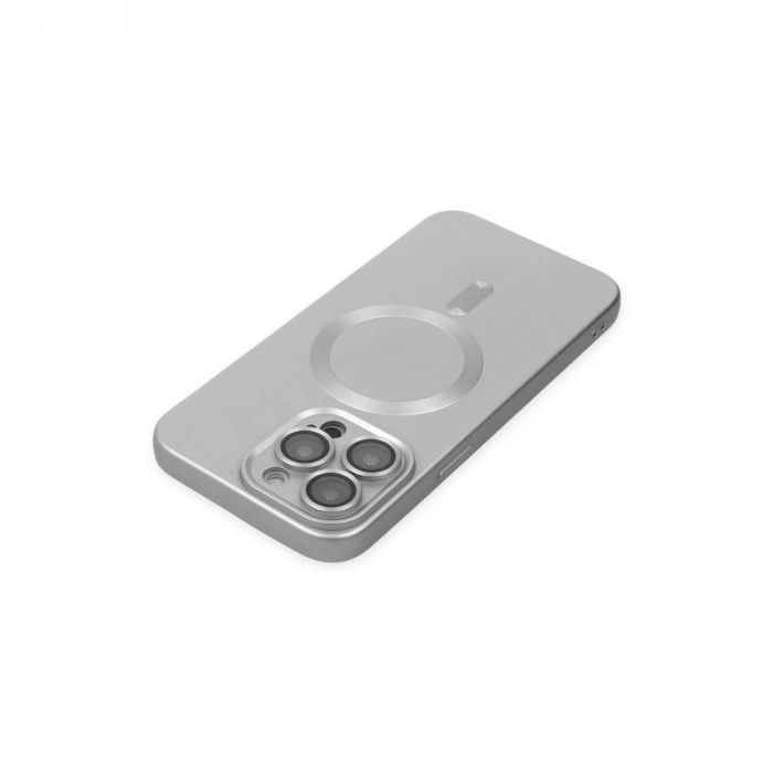 Apple İphone 13 Pro Kılıf Moshi Lens Magneticsafe Silikon - Gümüş