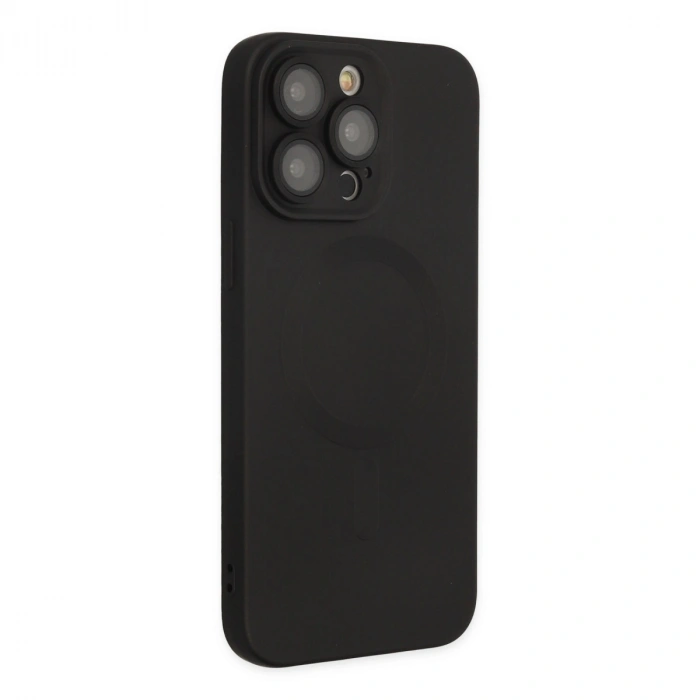 Apple İphone 13 Pro Kılıf Moshi Lens Magneticsafe Silikon - Siyah