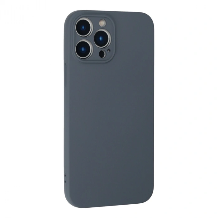 Apple İphone 13 Pro Kılıf Nano İçi Kadife Silikon - Gri