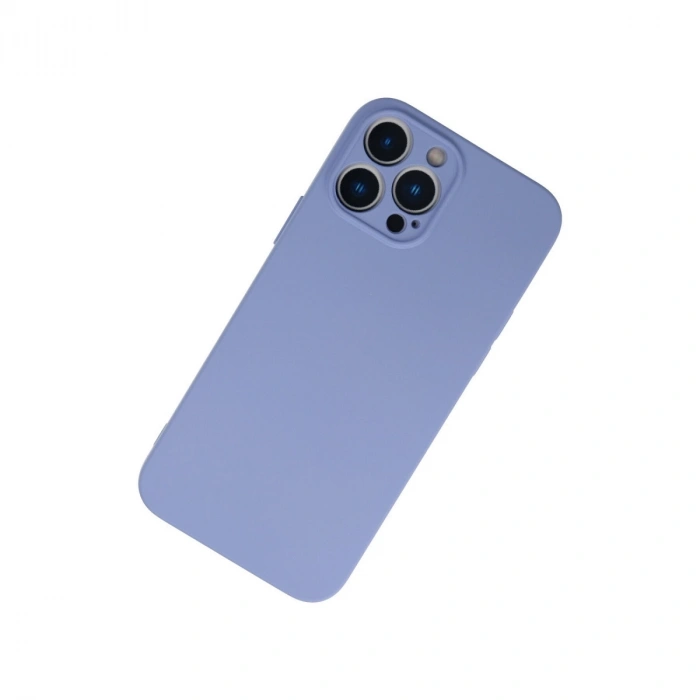 Apple İphone 13 Pro Kılıf Nano İçi Kadife Silikon - Lila