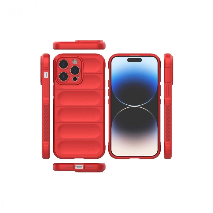 Apple İphone 13 Pro Kılıf Optimum Silikon - Kırmızı