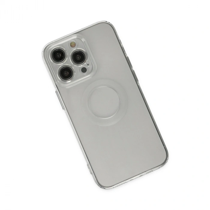 Apple İphone 13 Pro Kılıf Santa Lens Silikon - Şeffaf