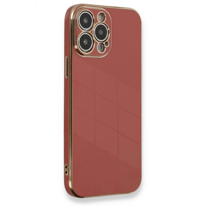 Apple İphone 13 Pro Kılıf Volet Silikon - Kırmızı