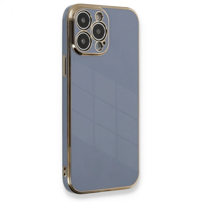 Apple İphone 13 Pro Kılıf Volet Silikon - Mavi