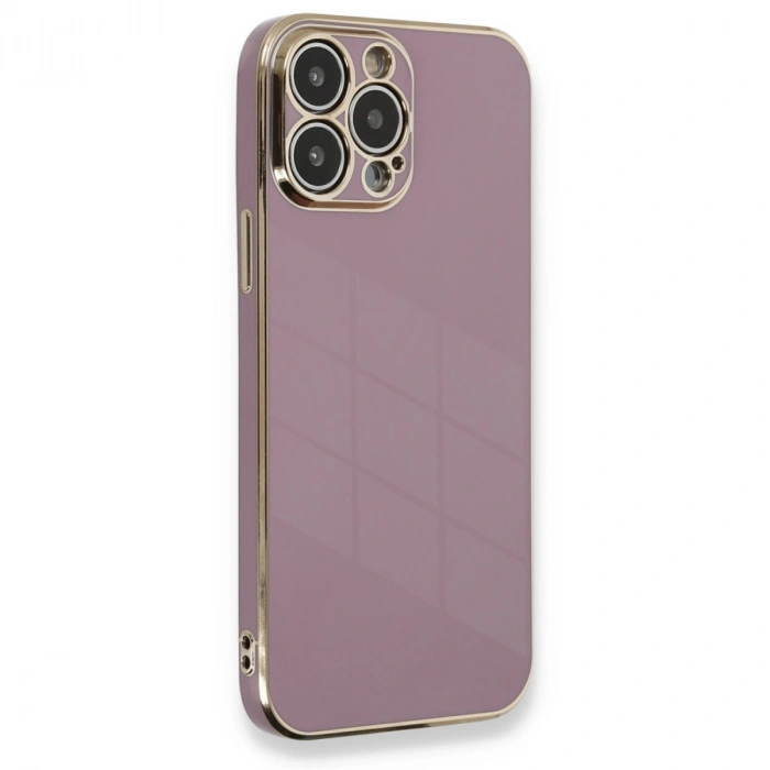 Apple İphone 13 Pro Kılıf Volet Silikon - Mor