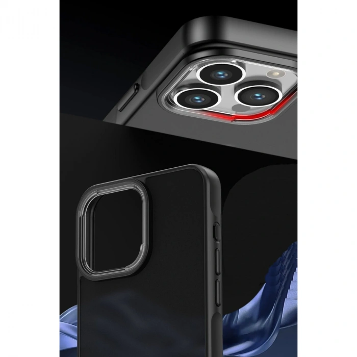 Apple İphone 13 Pro Max Kılıf Elegant Kapak - Titan Gri