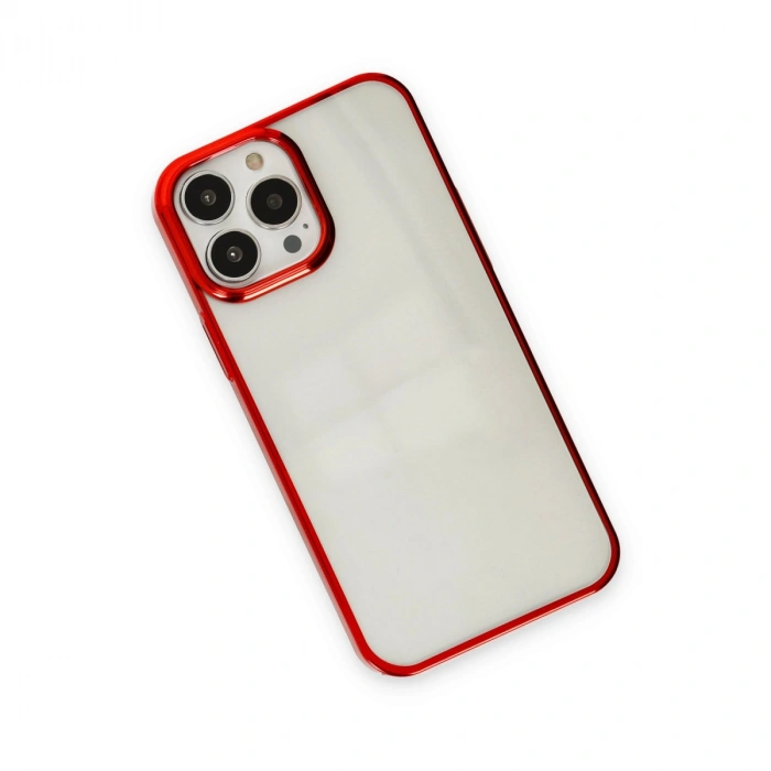 Apple İphone 13 Pro Max Kılıf Element Silikon - Kırmızı