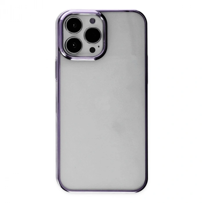 Apple İphone 13 Pro Max Kılıf Element Silikon - Mor