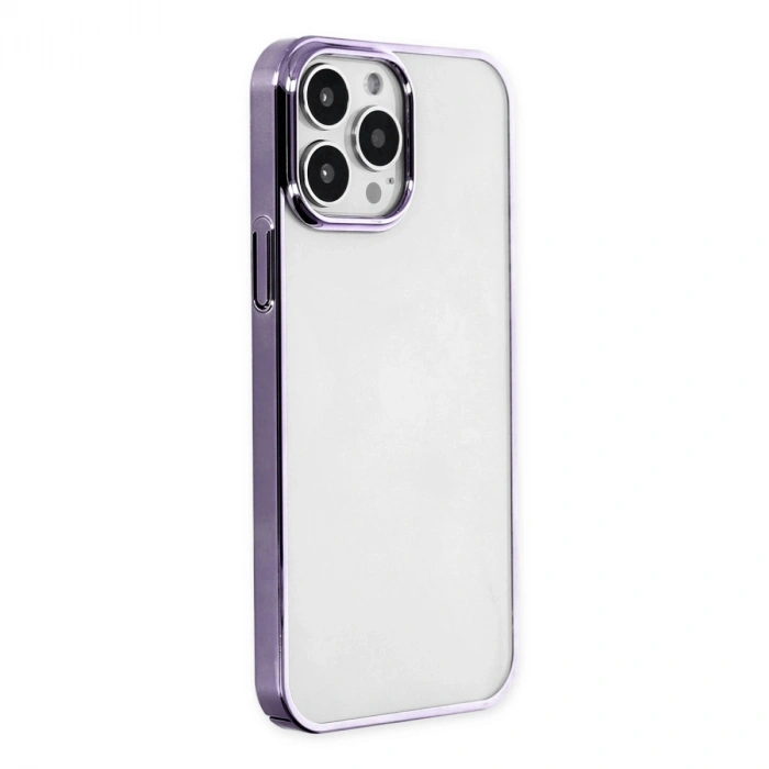 Apple İphone 13 Pro Max Kılıf Element Silikon - Mor