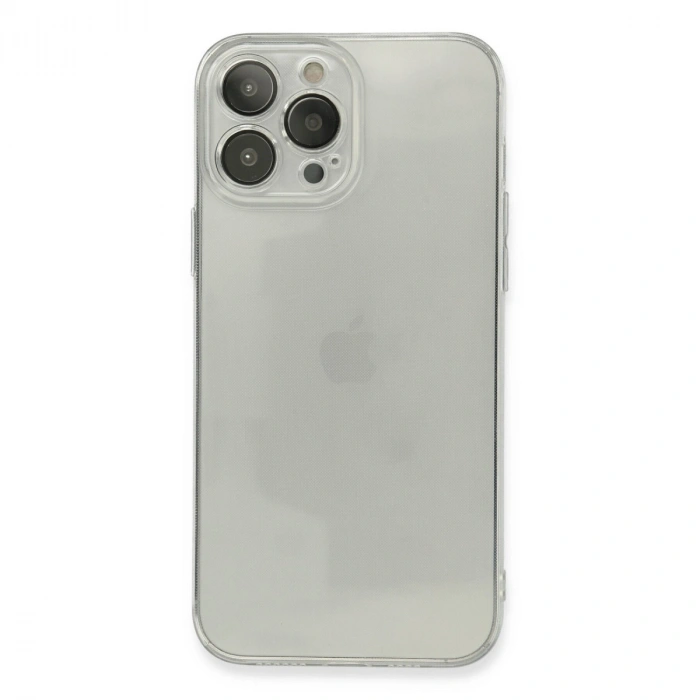 Apple İphone 13 Pro Max Kılıf Fly Lens Silikon - Şeffaf