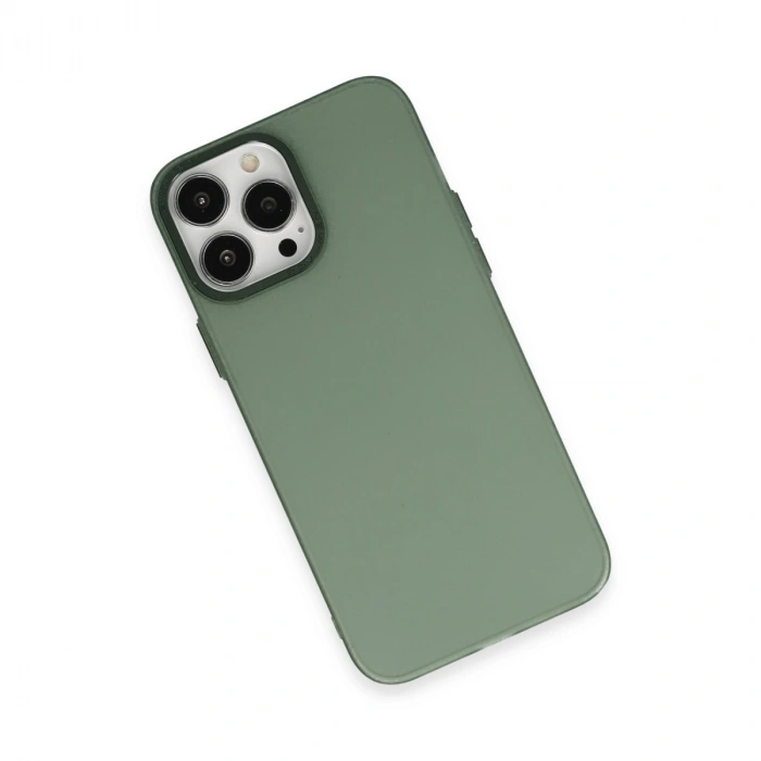 Apple İphone 13 Pro Max Kılıf Modos Metal Kapak - Koyu Yeşil