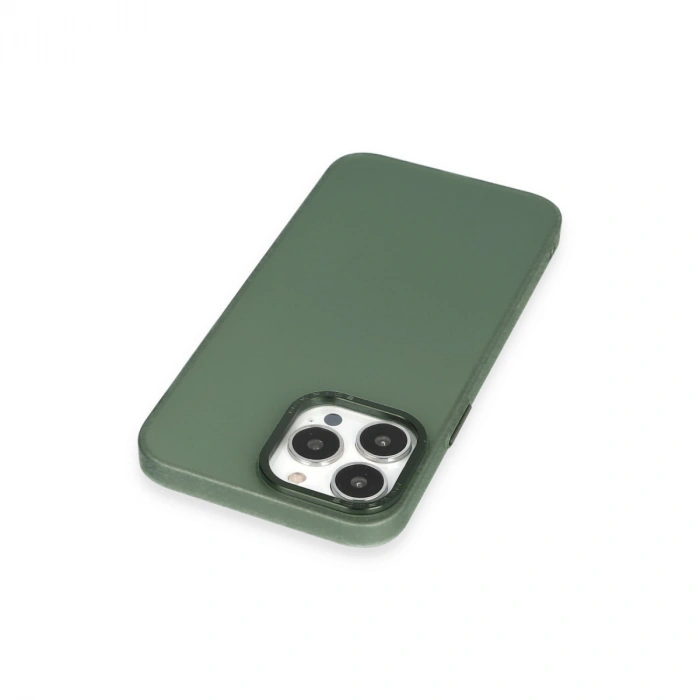 Apple İphone 13 Pro Max Kılıf Modos Metal Kapak - Koyu Yeşil