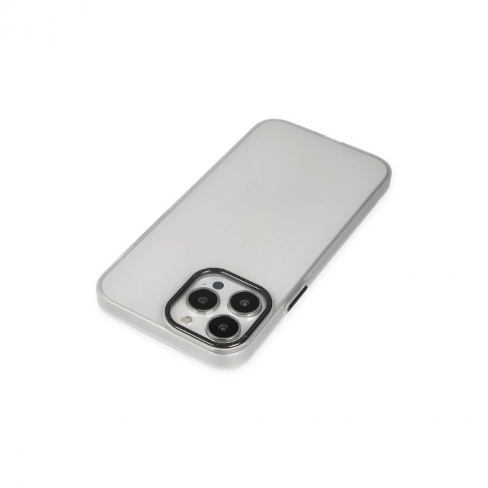 Apple İphone 13 Pro Max Kılıf Modos Metal Kapak - Şeffaf
