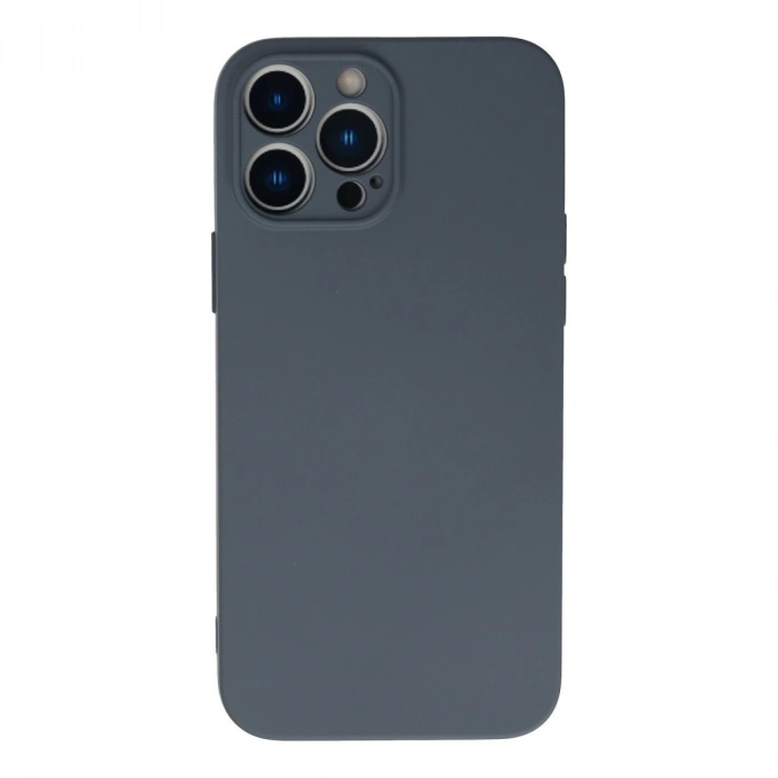 Apple İphone 13 Pro Max Kılıf Nano İçi Kadife Silikon - Gri