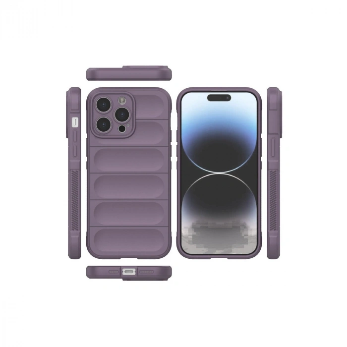 Apple İphone 13 Pro Max Kılıf Optimum Silikon - Mor