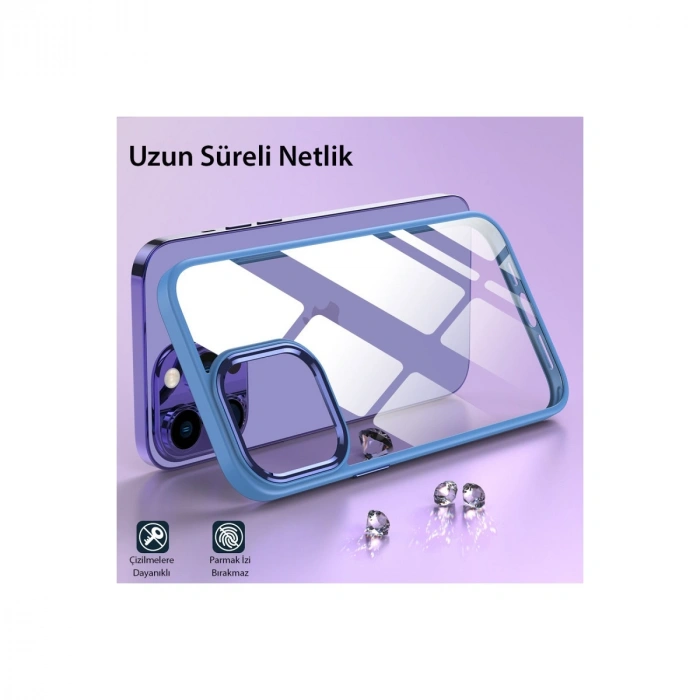 Apple İphone 13 Pro Max Kılıf Power Silikon - Mor